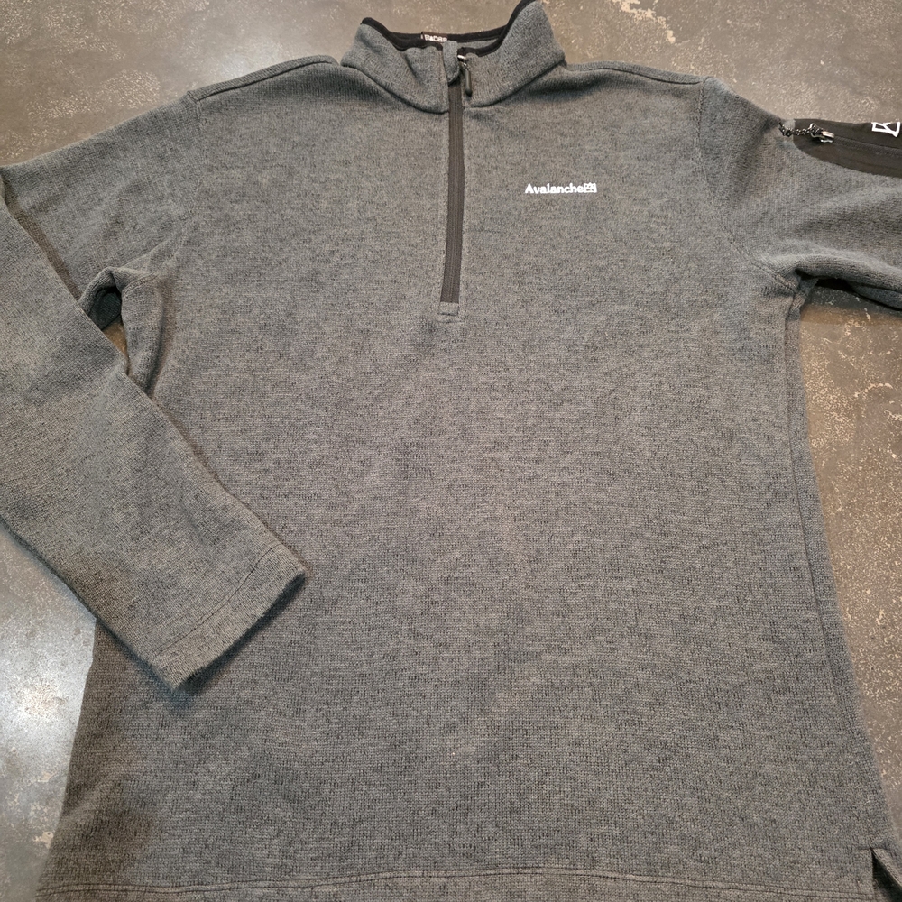Avalanche Men's Gray Quarter-Zip Sweater